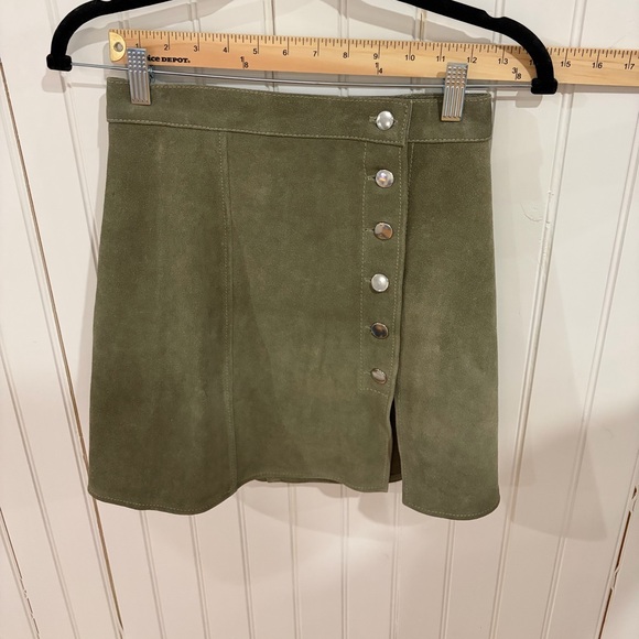NWT Free People Suede Mini Skirt - Picture 2 of 6